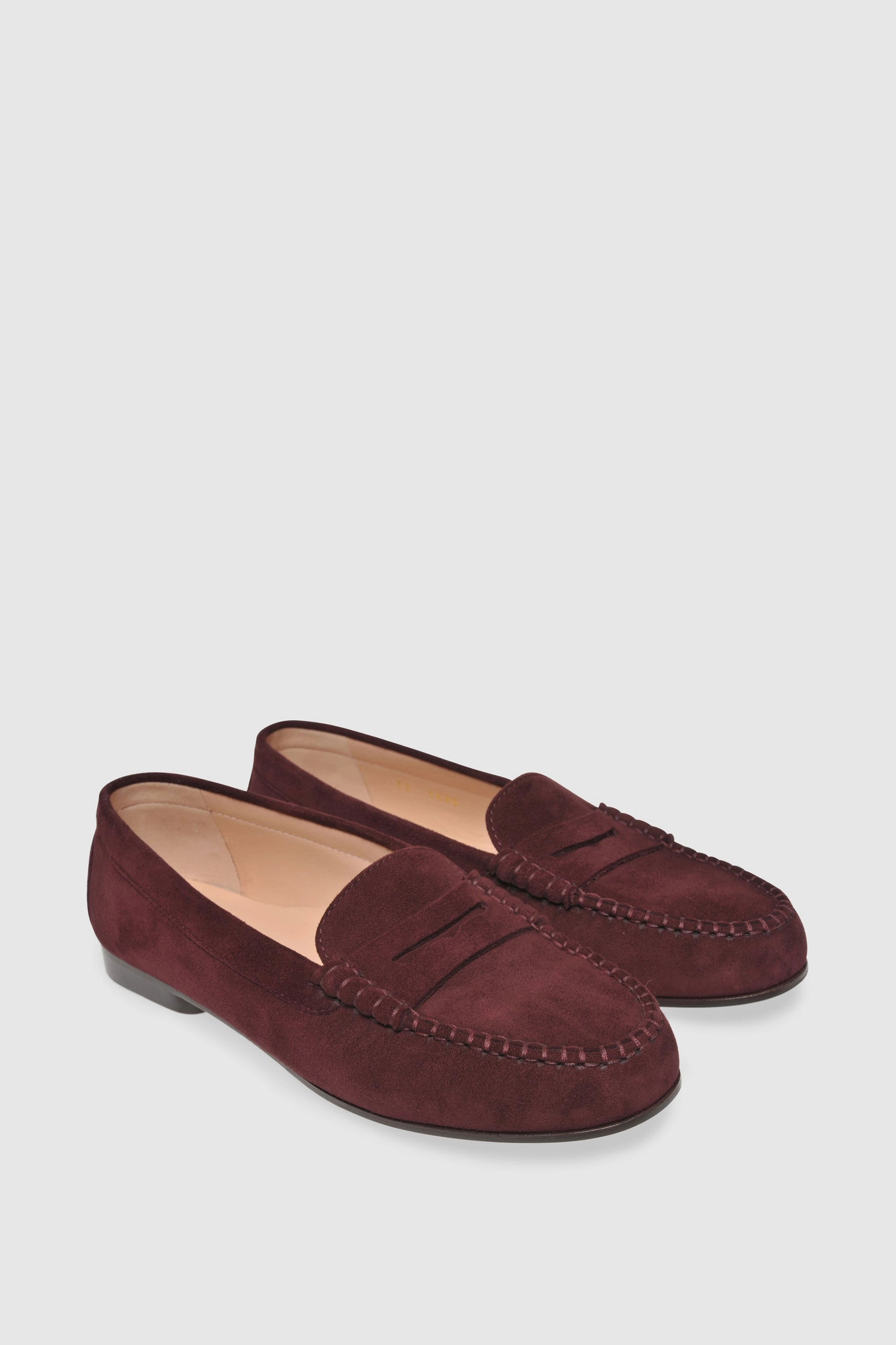 Office Penny Loafers Loafer 1490 Camoscio Bordeaux