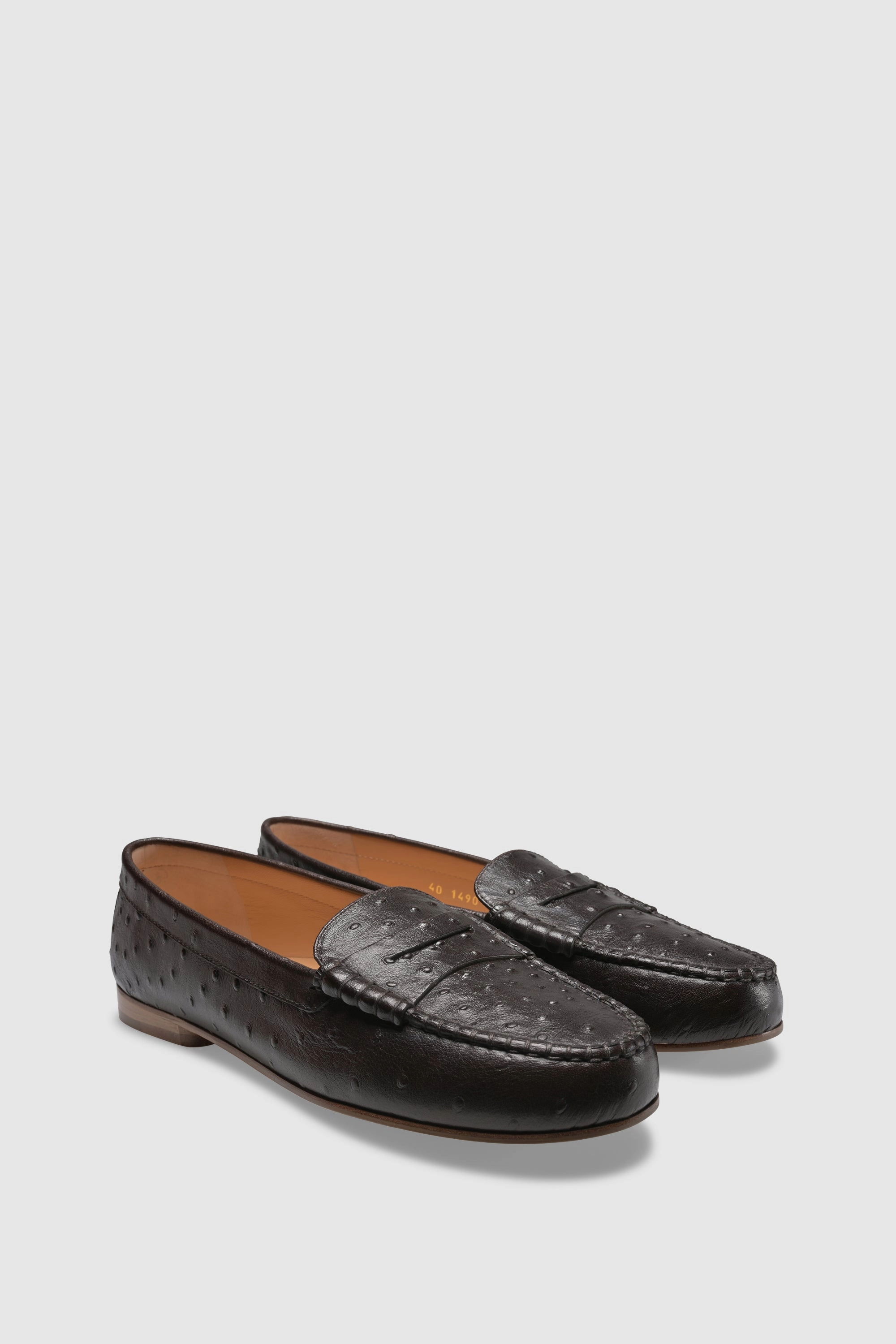 Comfiest Loafers Loafer 1490 Struzzo Stampato Chocolate
