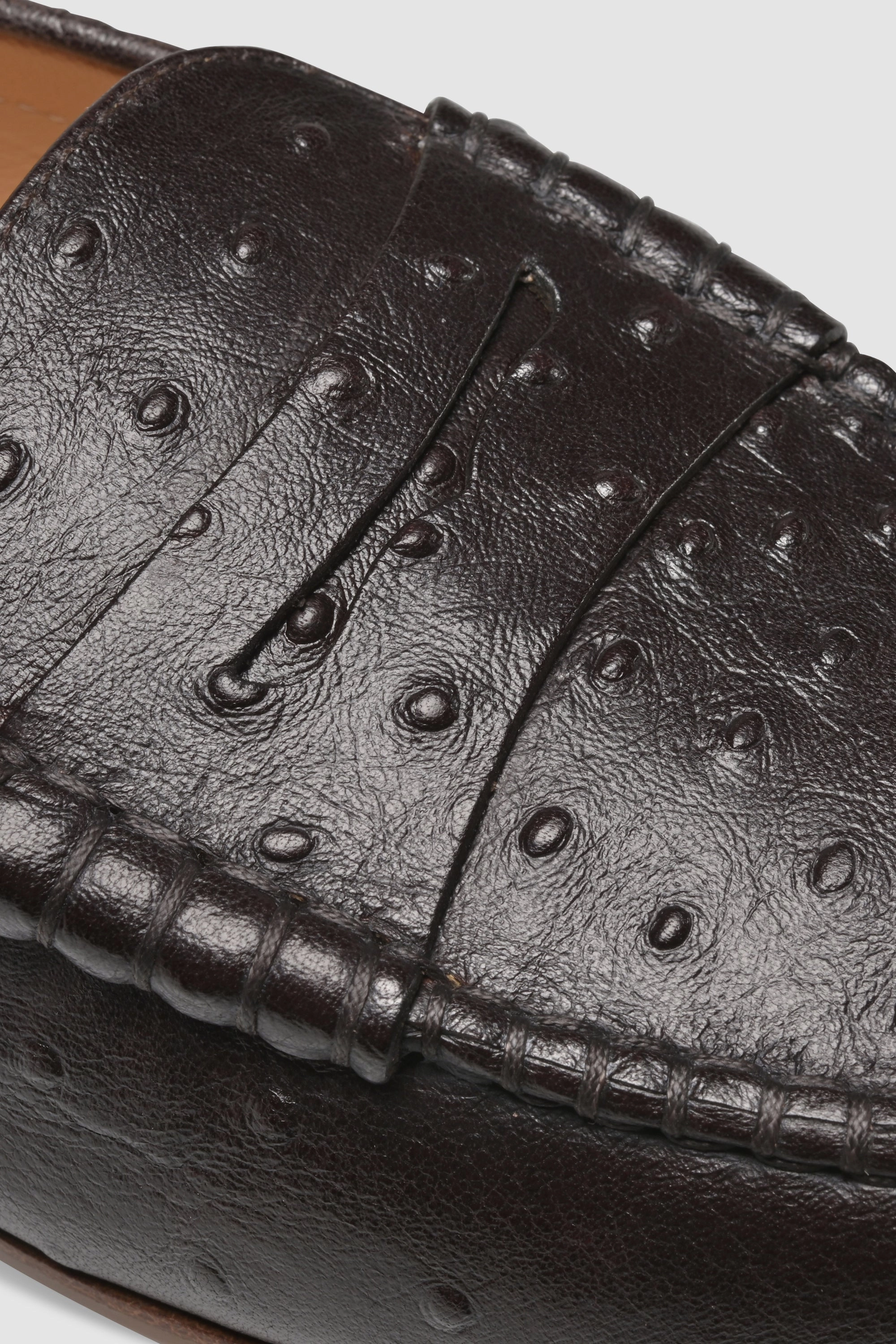 Pal Zileri Loafers Loafer 1490 Struzzo Stampato Chocolate