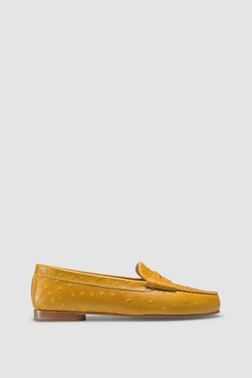 Loafer 1490 Struzzo Stampato Yellow Ralph Lauren Loafers Sale