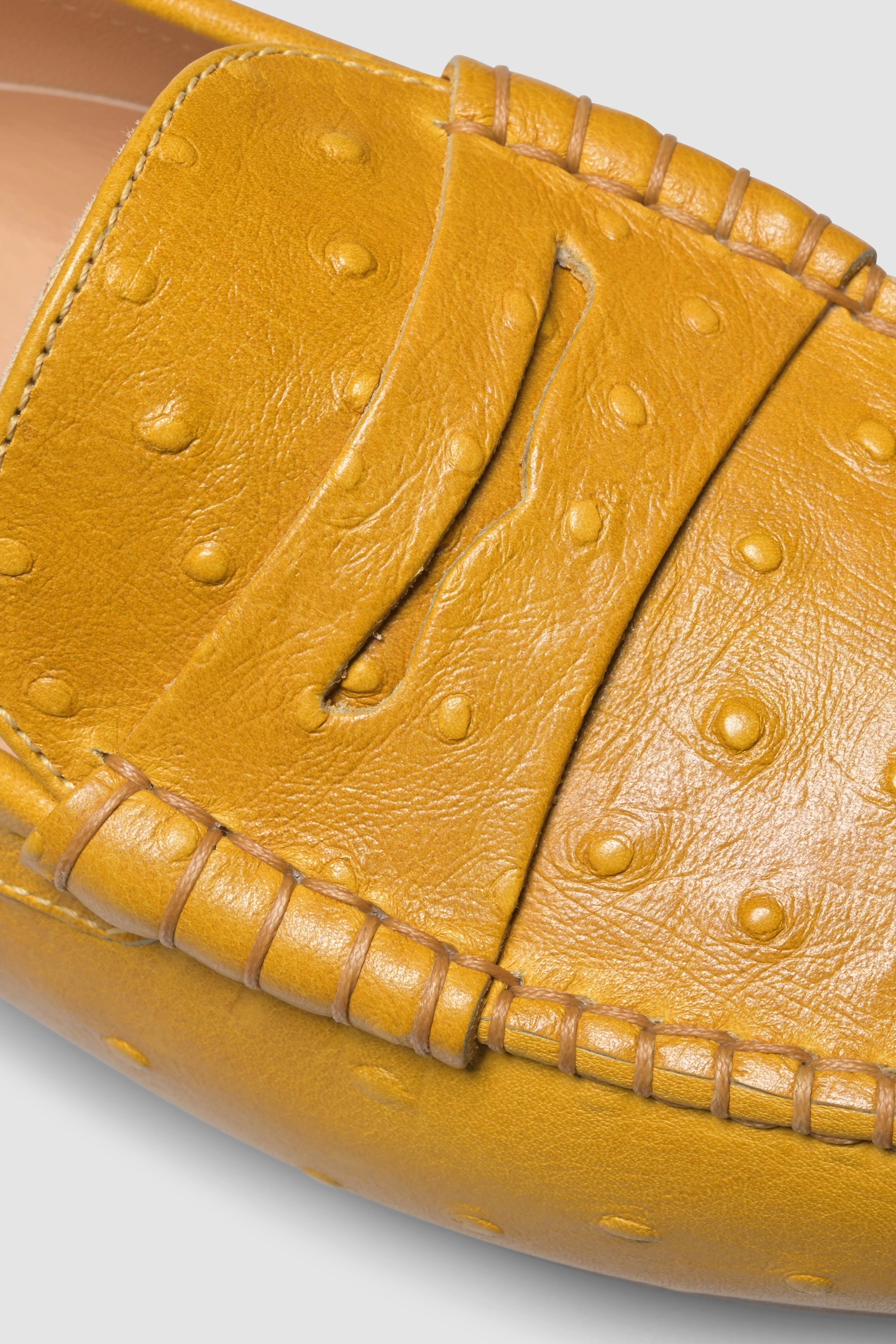 Loafer 1490 Struzzo Stampato Yellow Loafers Selected