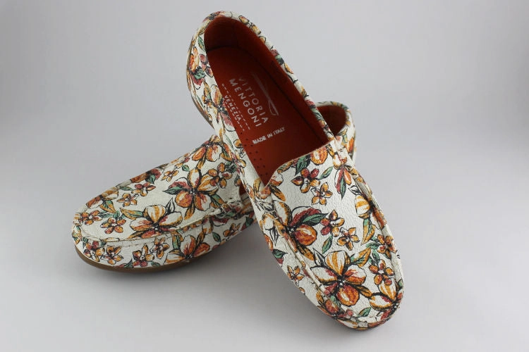 Orange Bloom Leather Loafer Sacha Loafers