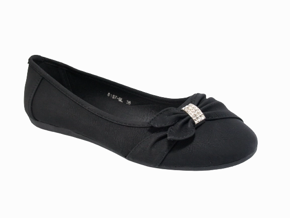 Loafers Maat 49 Damen Slipper Halbschuhe Ballerina Loafer Mokassins Slip On Flats Freizeit Black # 8187