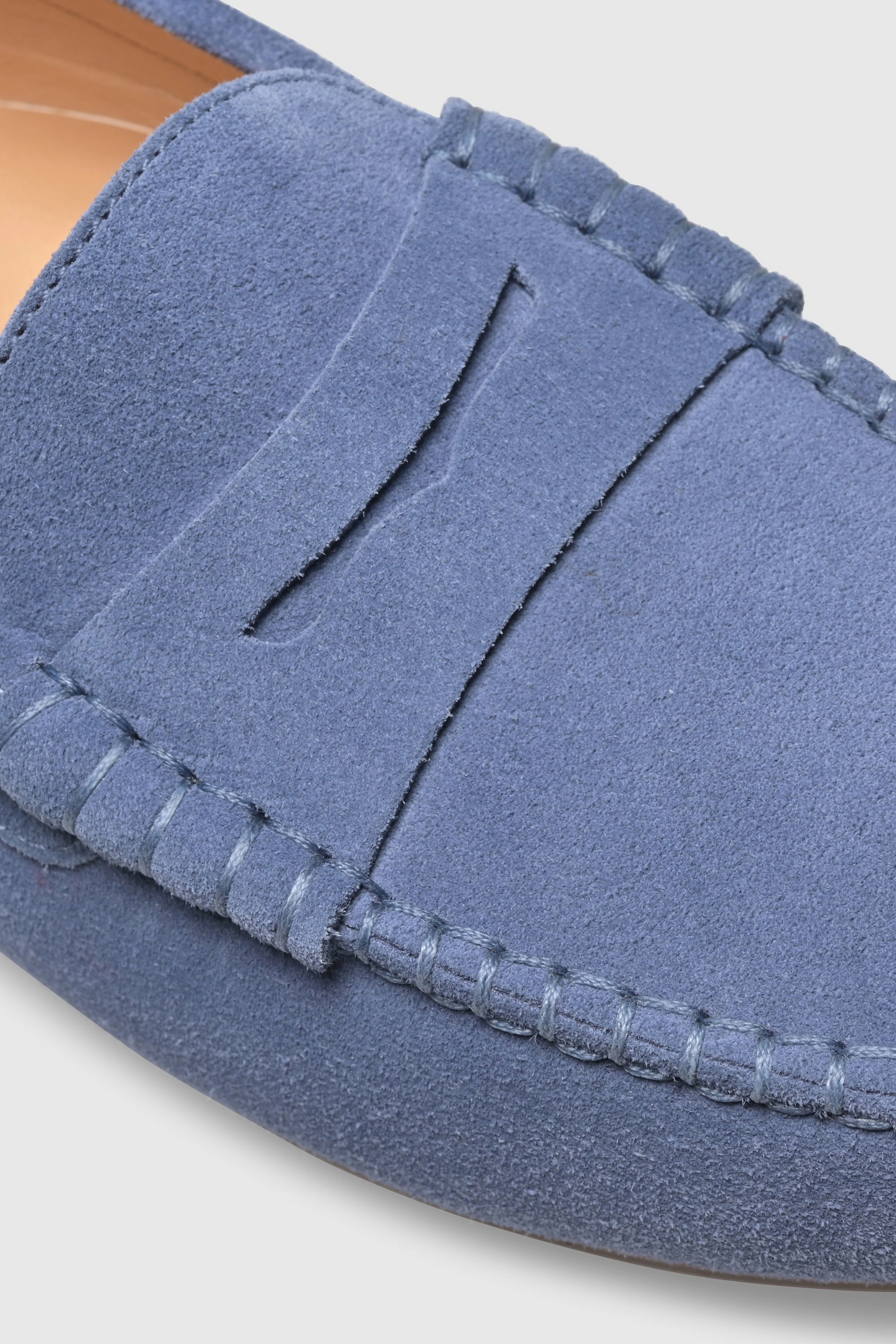 Loafers For Narrow Feet Loafer 1490 Velour Light Blue