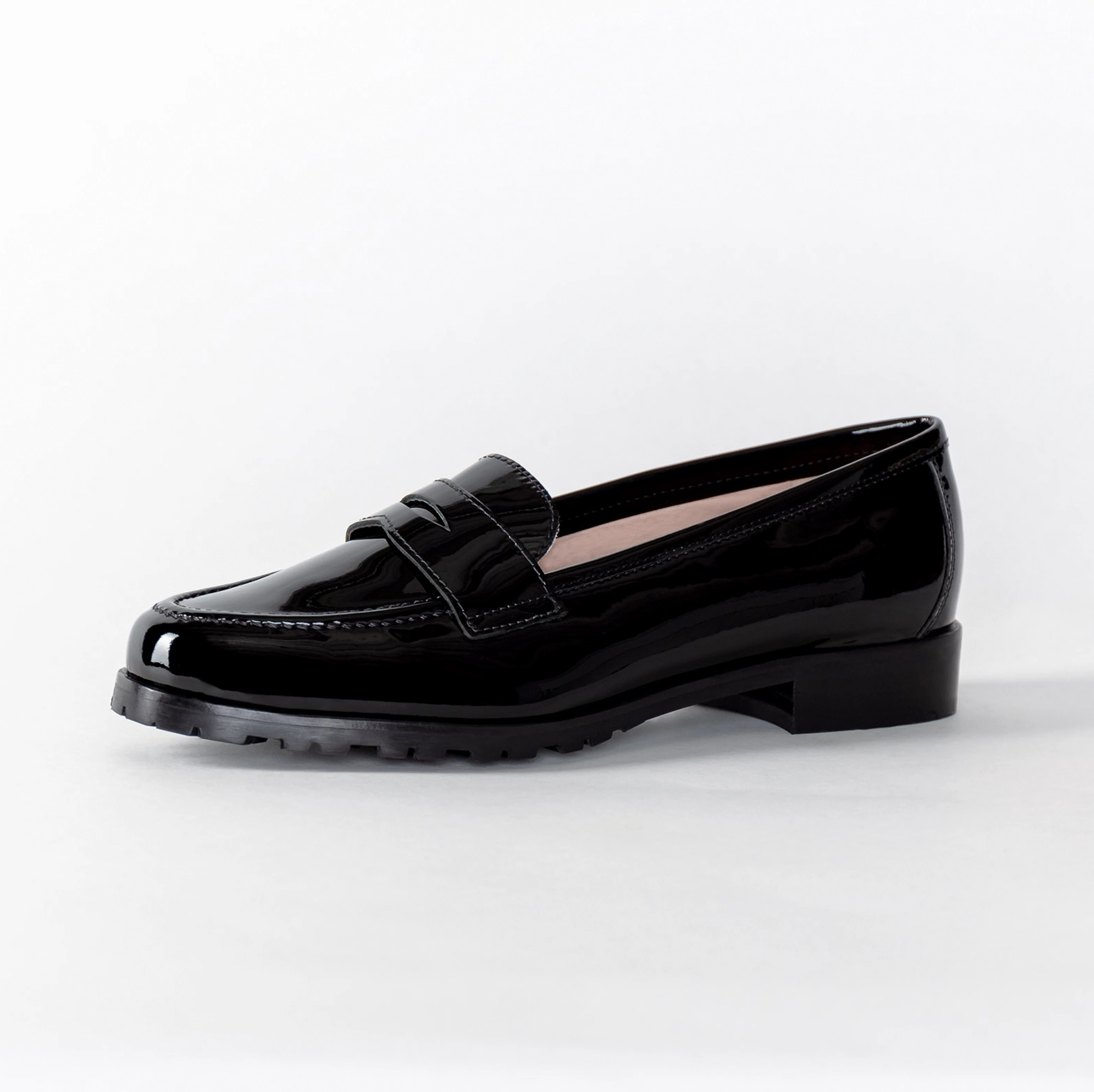Loafers Plataforma Loafer Schwarz | Damenschuhe