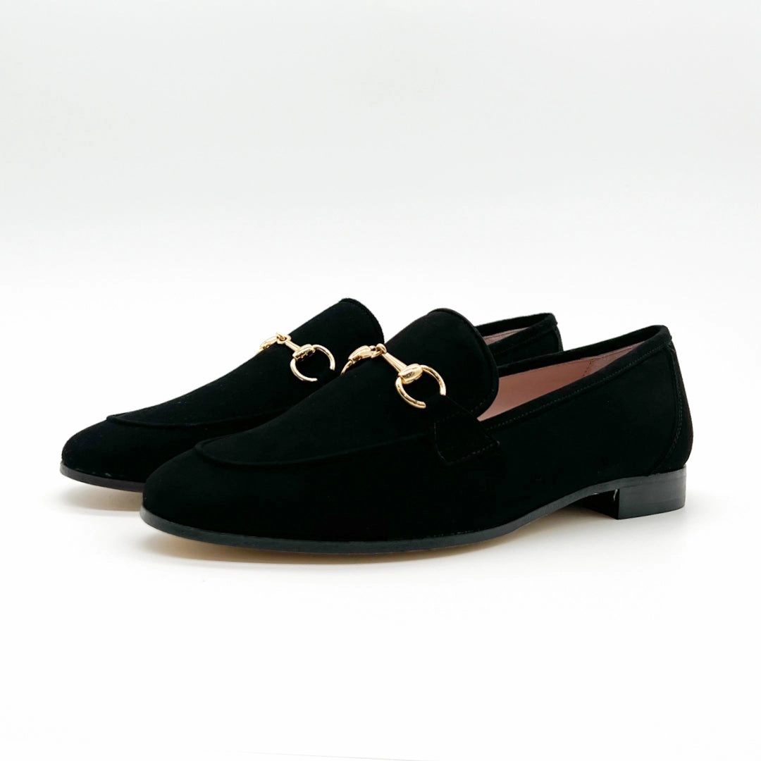 Loafer Schwarz | Veloursleder | Damenschuhe Russell And Bromley Loafers