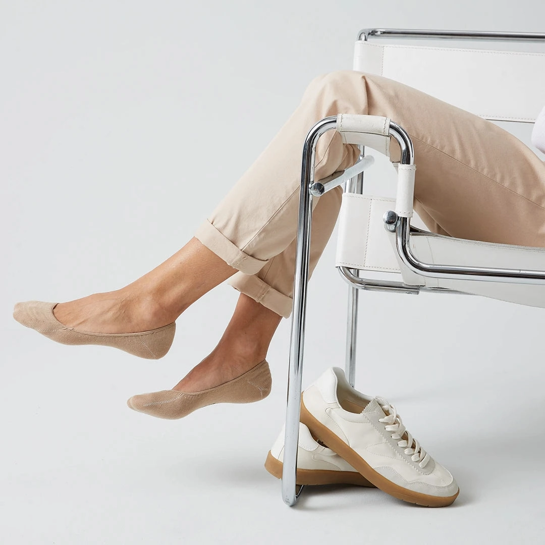 Loafers Slipping Off Heel Loafer Socken | Mix (Schwarz/Wei/Beige)