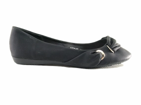 Damen Slipper Halbschuhe Ballerina Loafer Mokassins Slip On Flats Freizeit Black # 6374 Baker Loafers