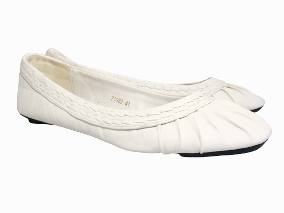Define Loafers Damen Slipper Halbschuhe Ballerina Loafer Mokassins Slip On Flats Freizeit White # 71982