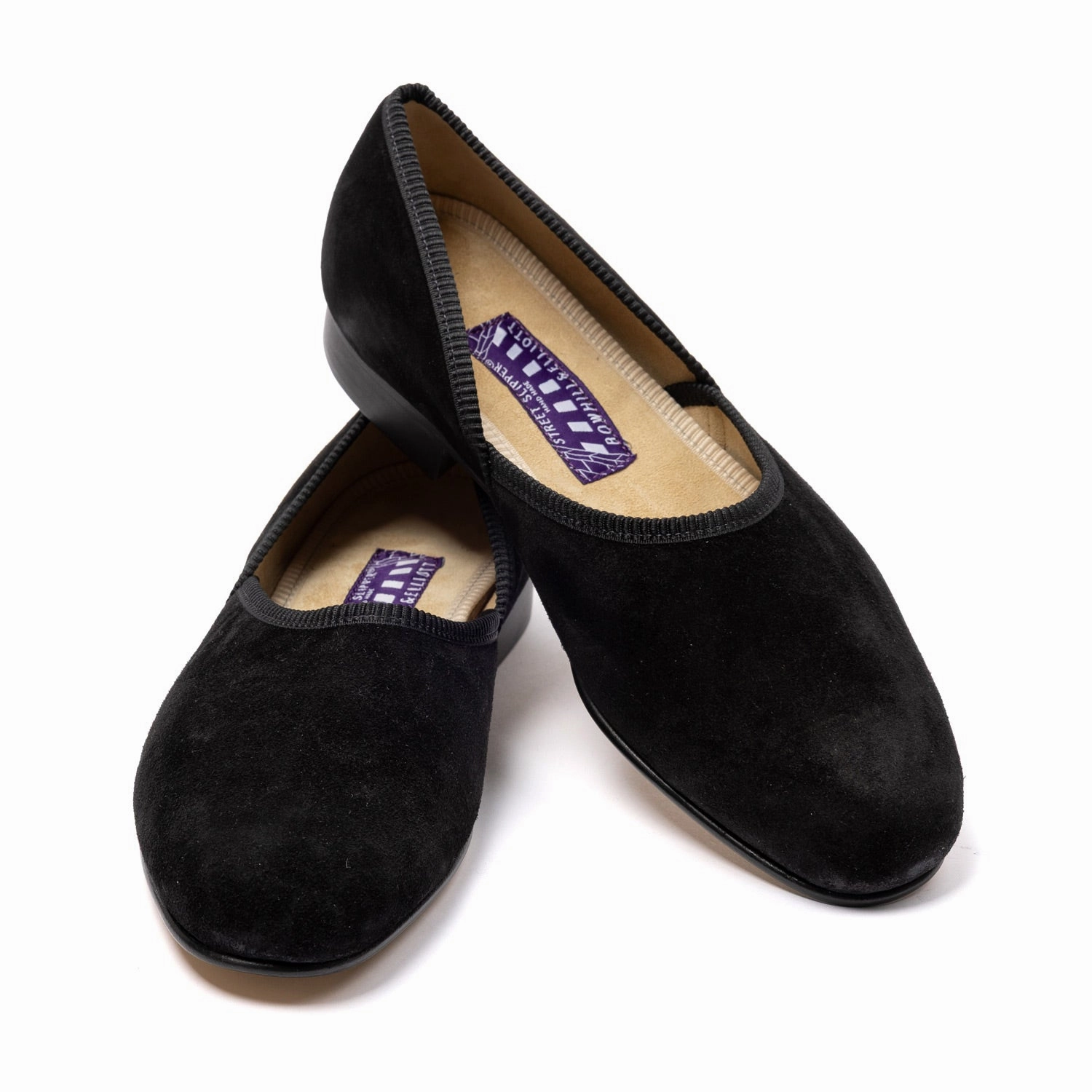 Ganni Butterfly Loafers Schwarzer Loafer "Grecian Loafer" aus Rauhleder