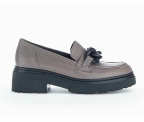 Gabor Loafer Grau Shell Cordovan Loafers
