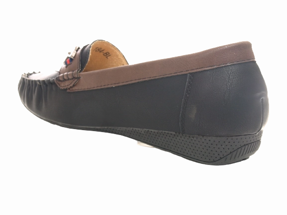 Leopard Print Loafers Damen Slipper Halbschuhe Ballerina Loafer Mokassins Slip On Flats Freizeit Black # 184