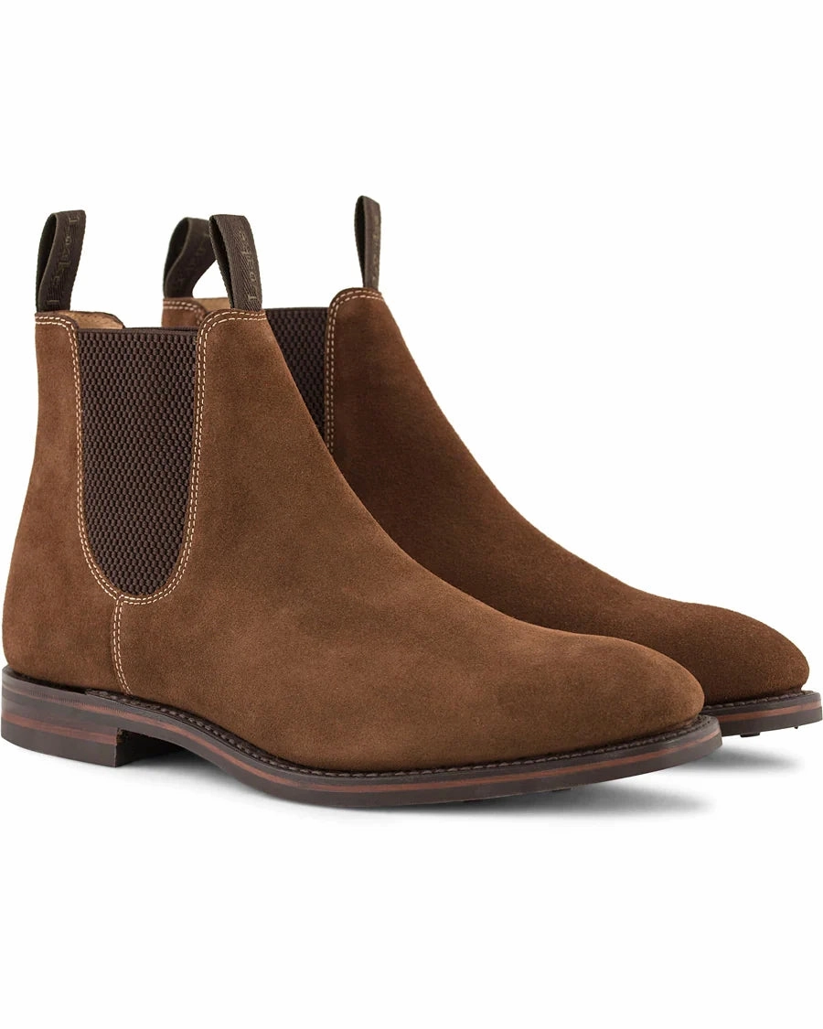 Chelsea Boots 33 Loake 1880 Chatsworth Tobacco Suede Chelsea Boots