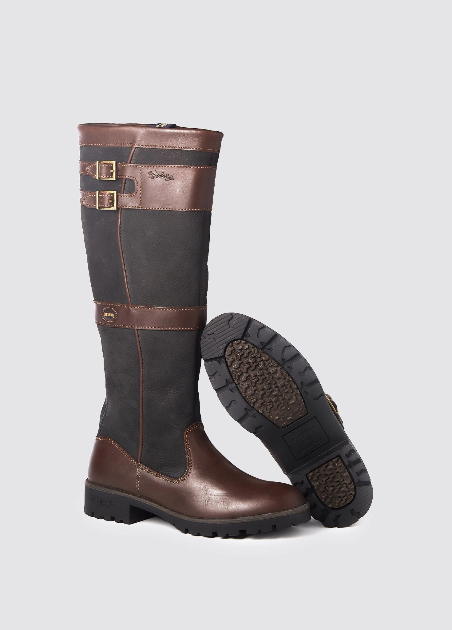 Longford Lederstiefel - Black/Brown Stiefel Mit Stretch Schaft