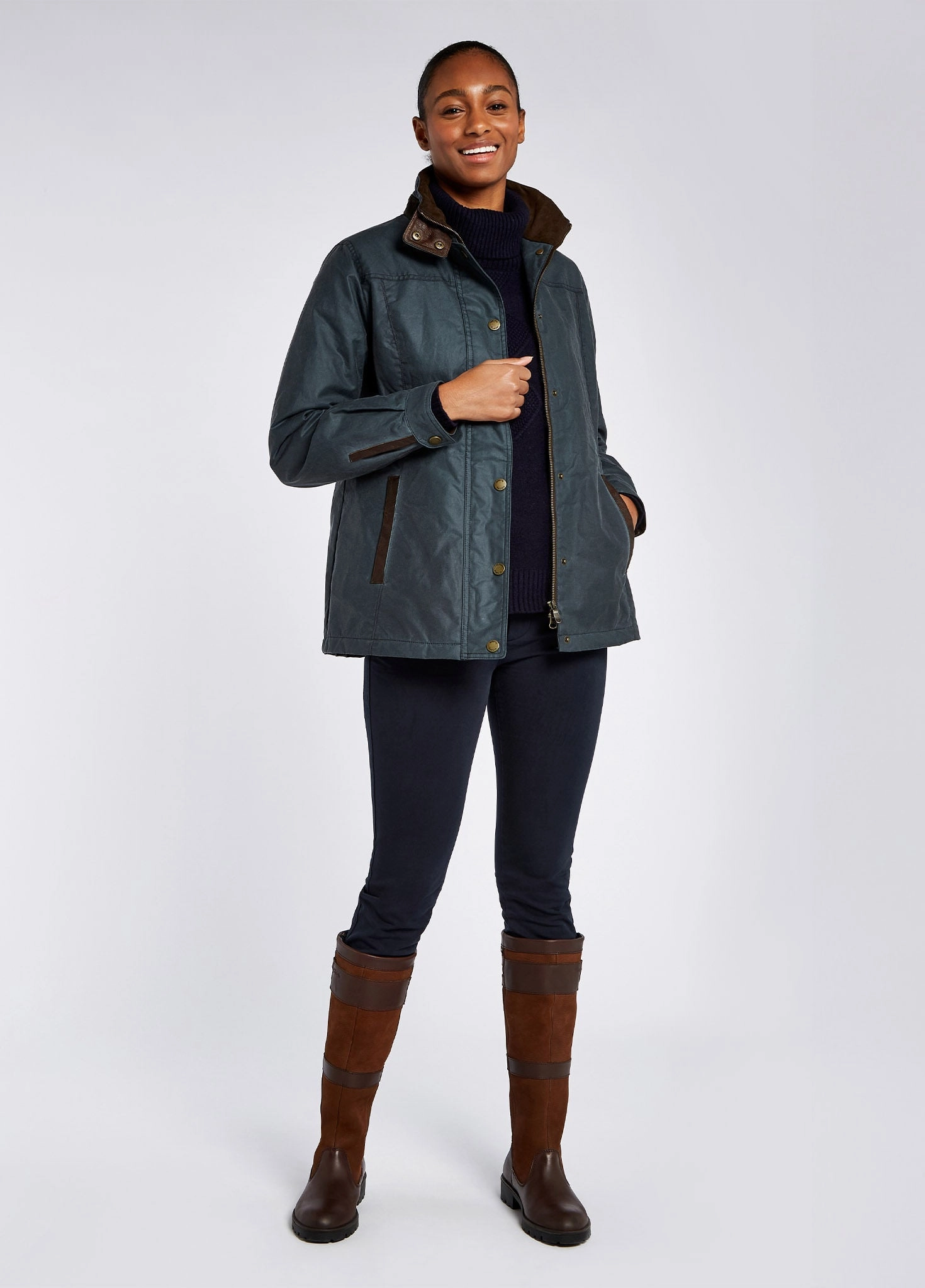 Vegane Stiefel Longford Lederstiefel - Walnut