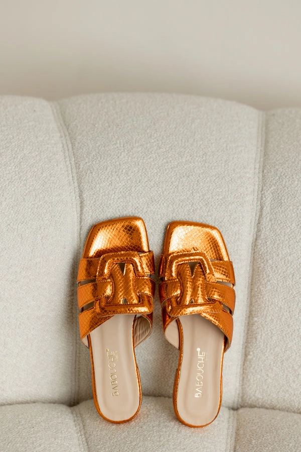 Sandalen Für Schmale Füße Loulou | Slipper Oranje