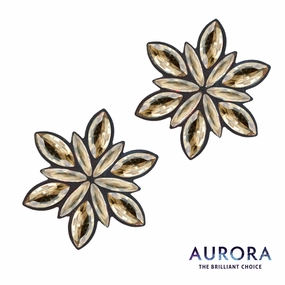 Barfuß Sandalen 23 Lovely Flowers Clips Golden Honey fr Lonnies