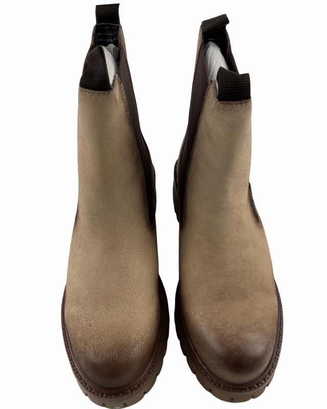 Bugatti Damen Stiefeletten 413-AO151-3500 Leder Beige Suede Horsebit Ankle Boots