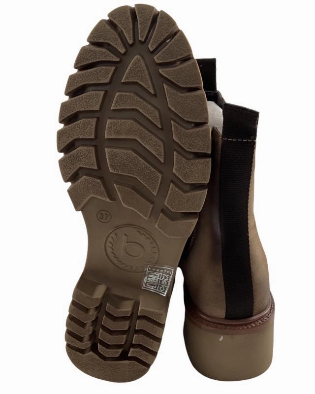 Cognac Ankle Boots Bugatti Damen Stiefeletten 413-AO151-3500 Leder Beige