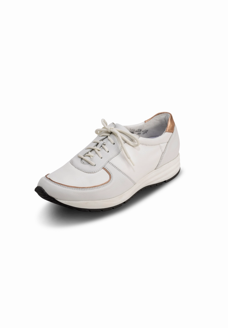 Sneaker Weiß Hellblau extraweiter Sneaker vitaform Stretch