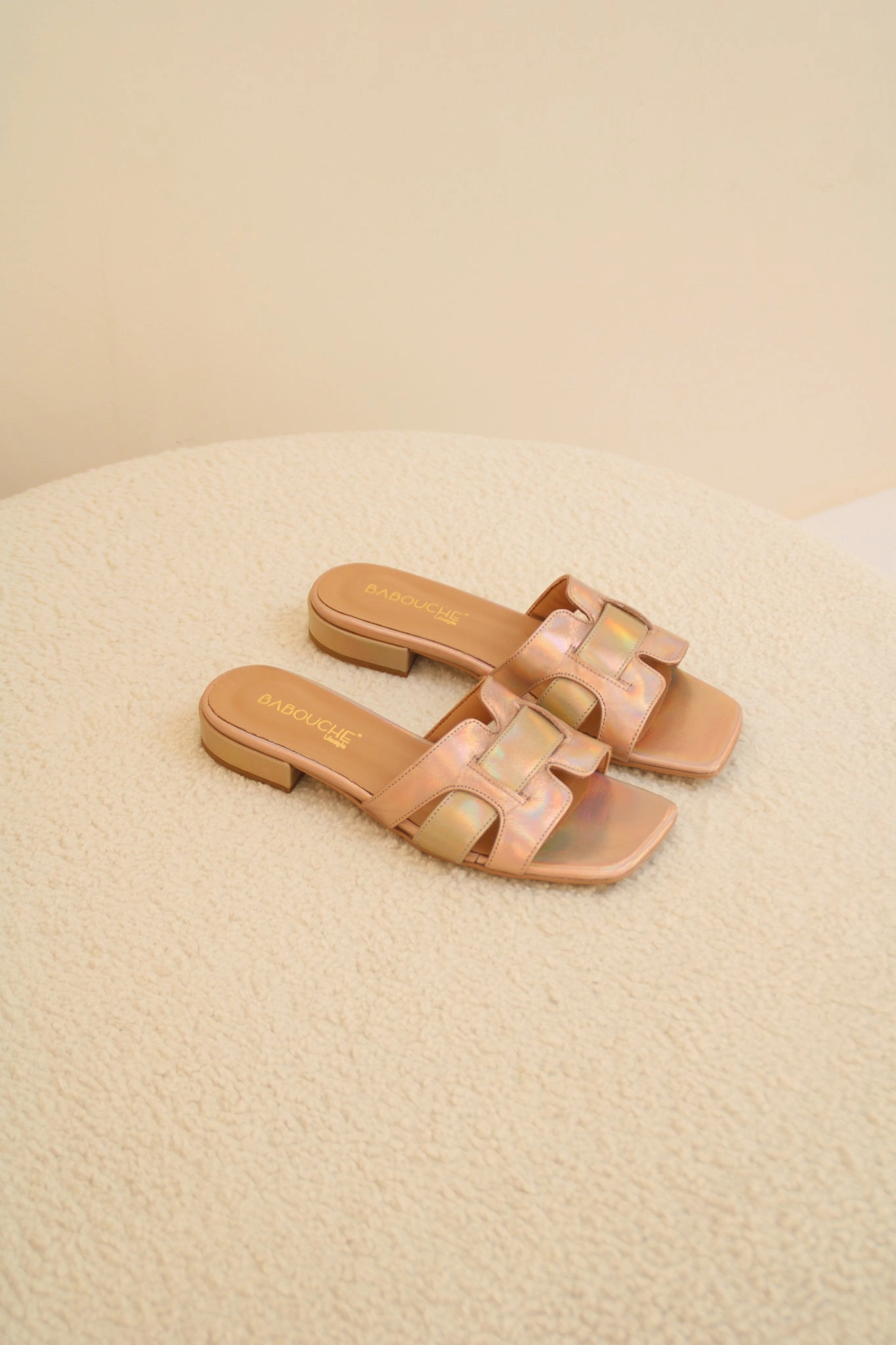 Sun | Slipper Nude/Goud Panama Jacks Sandalen