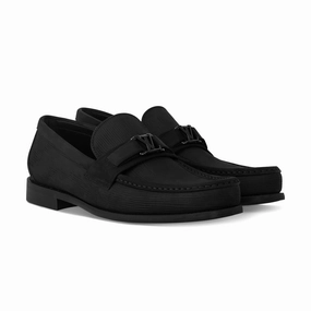 Navy Suede Loafers LV Major Loafer Epi Nubuck Leather