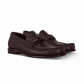 Styling Chunky Loafers LV Major Loafer Monogram-Embossed Grained Calf Leather