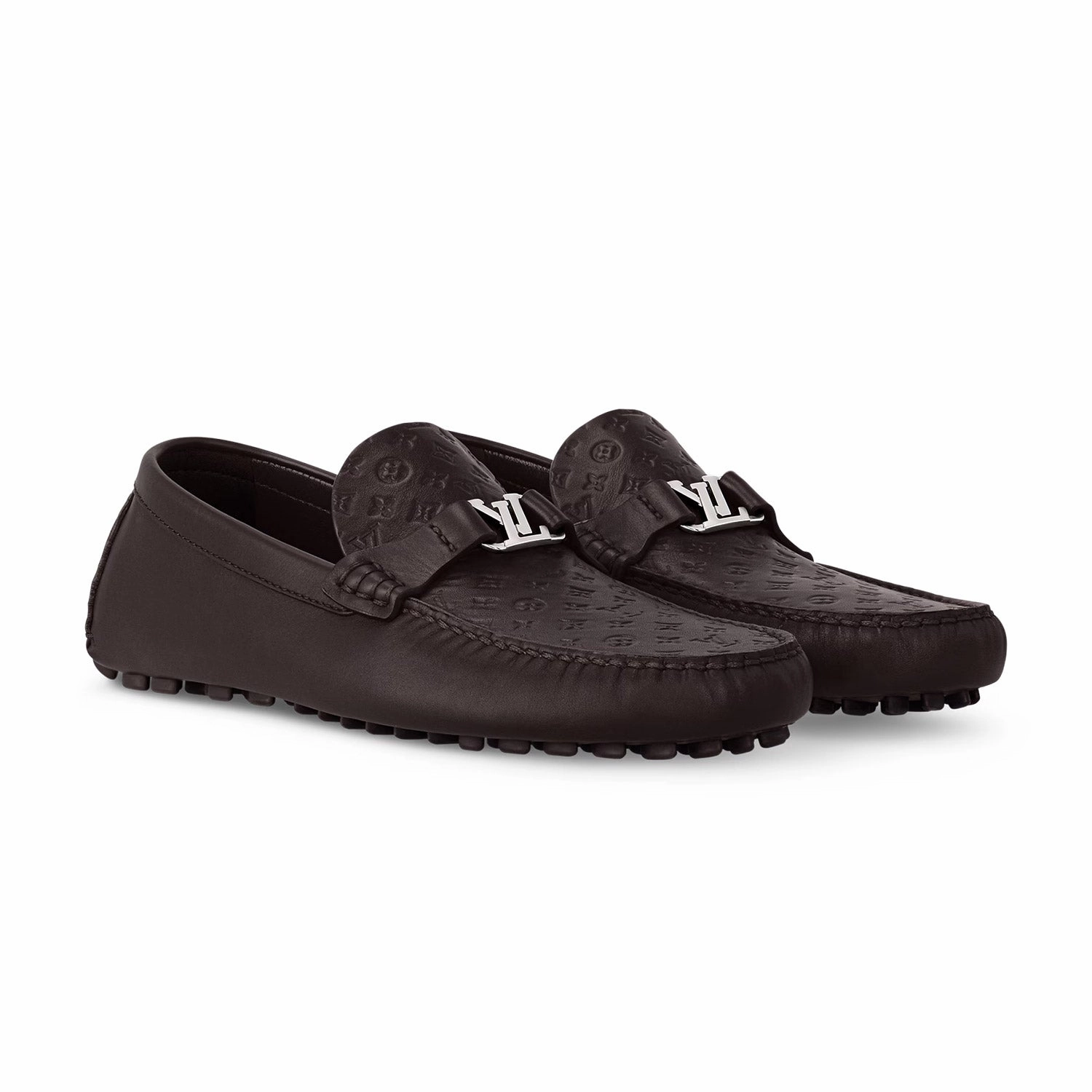 LV Silverstone Moccasin Mono Embossed Wallis Loafers