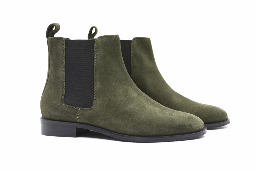 Chelsea Boots Damen - Hunter Green Chelsea Boots Bob Dylan