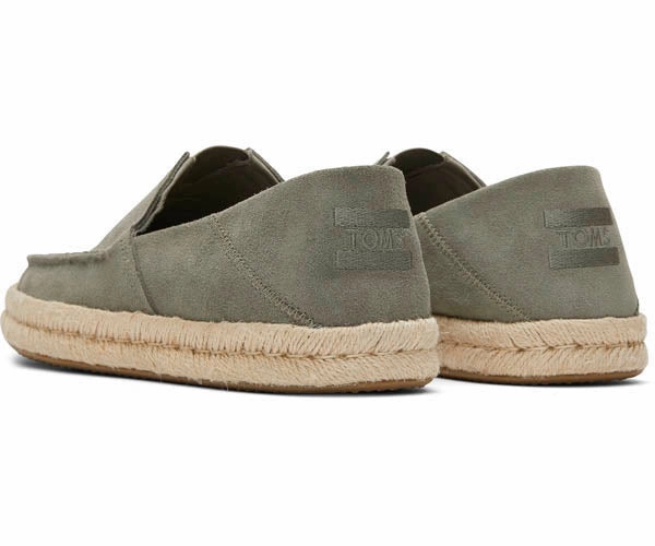 Easy Weejuns Larson Flag Penny Loafers M's Alonso Loafer Rope Suede  - Vetiver Grey