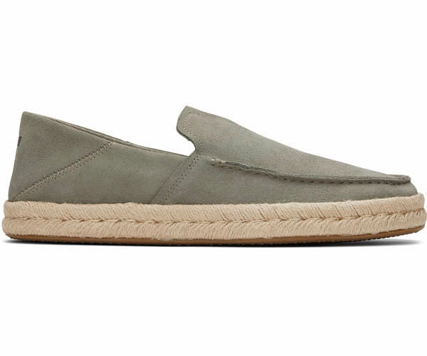 M's Alonso Loafer Rope Suede  - Vetiver Grey Most Expensive Loafers