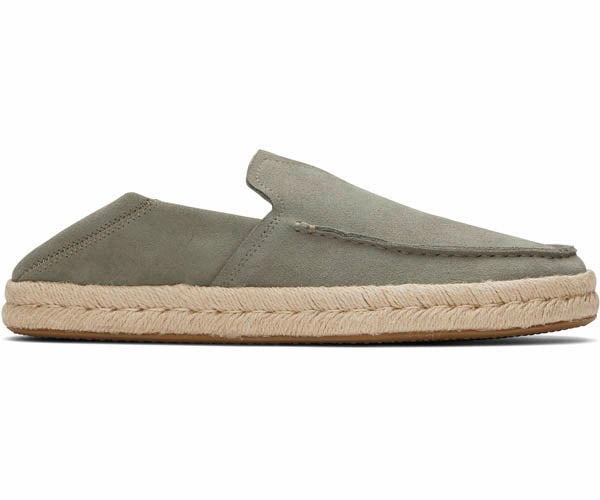 M's Alonso Loafer Rope Suede  - Vetiver Grey Adrian Snaffle Suede Loafers