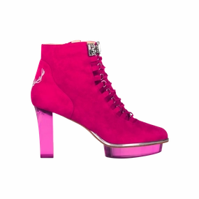 Ankle Boots 2022/23 MAGENTAS Closetoes Stiefeletten Dirndlschuhe pink