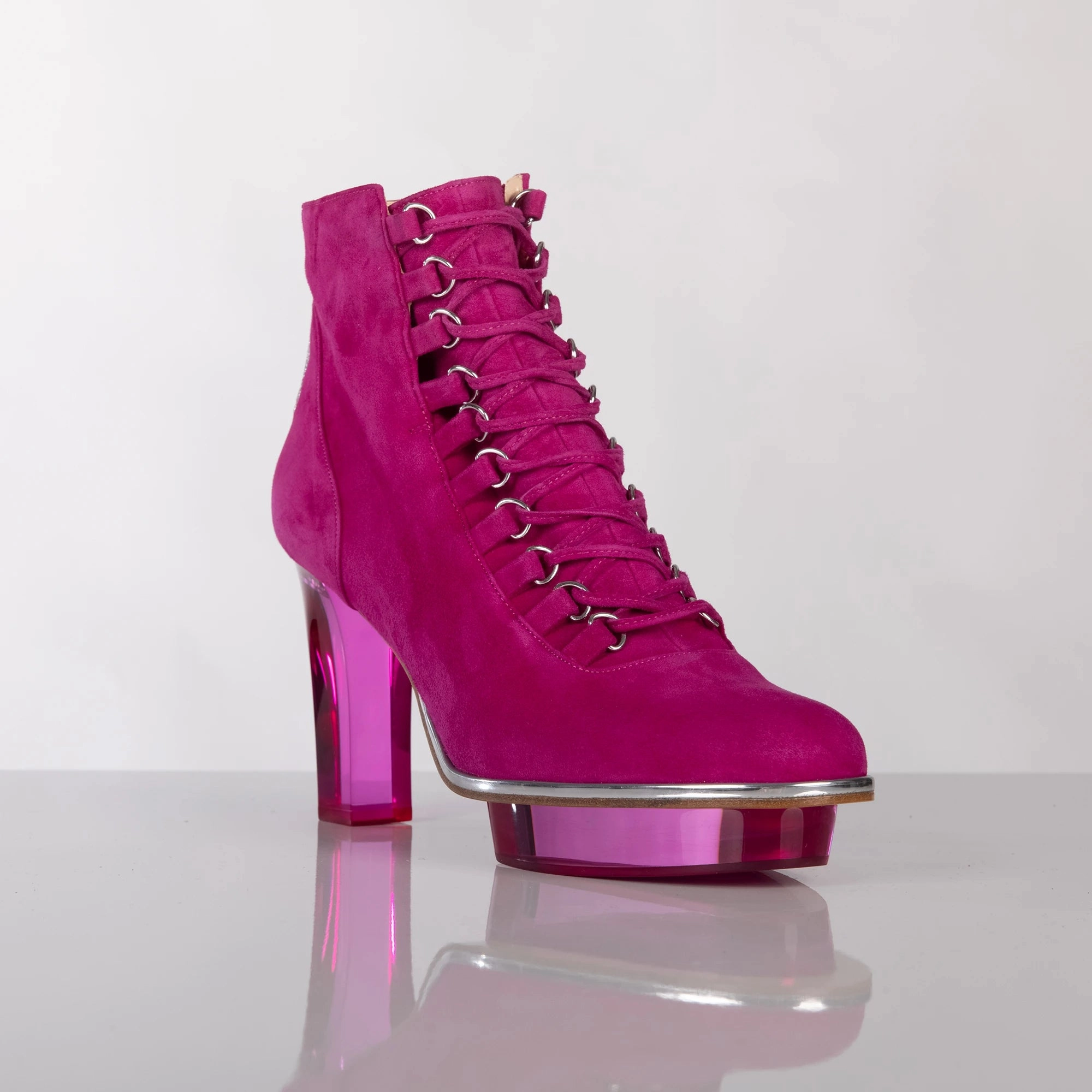 Nyali Ankle Boots MAGENTAS Closetoes Stiefeletten Dirndlschuhe pink