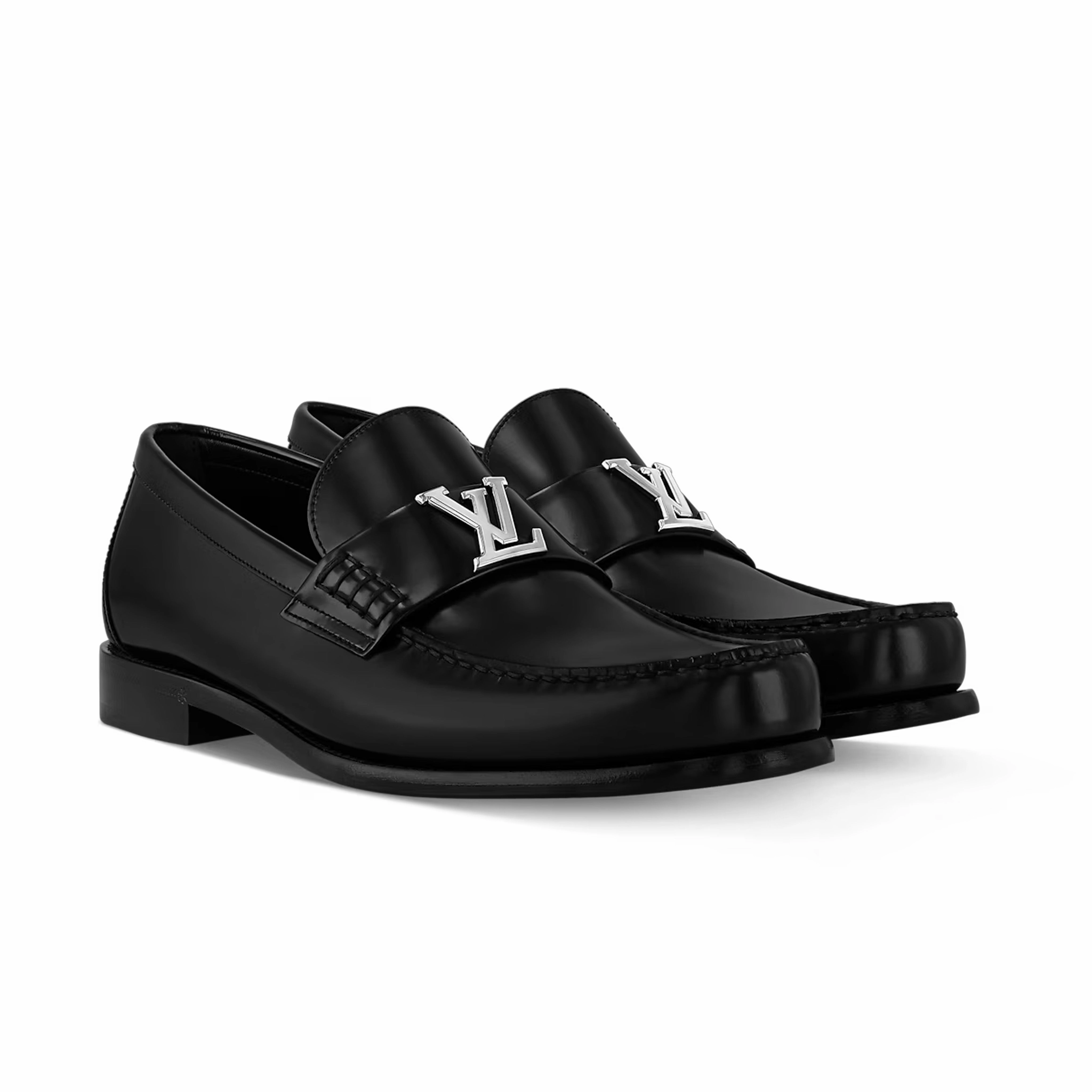 Major Loafer Glazed Calf Leather Suede Casual Loafers