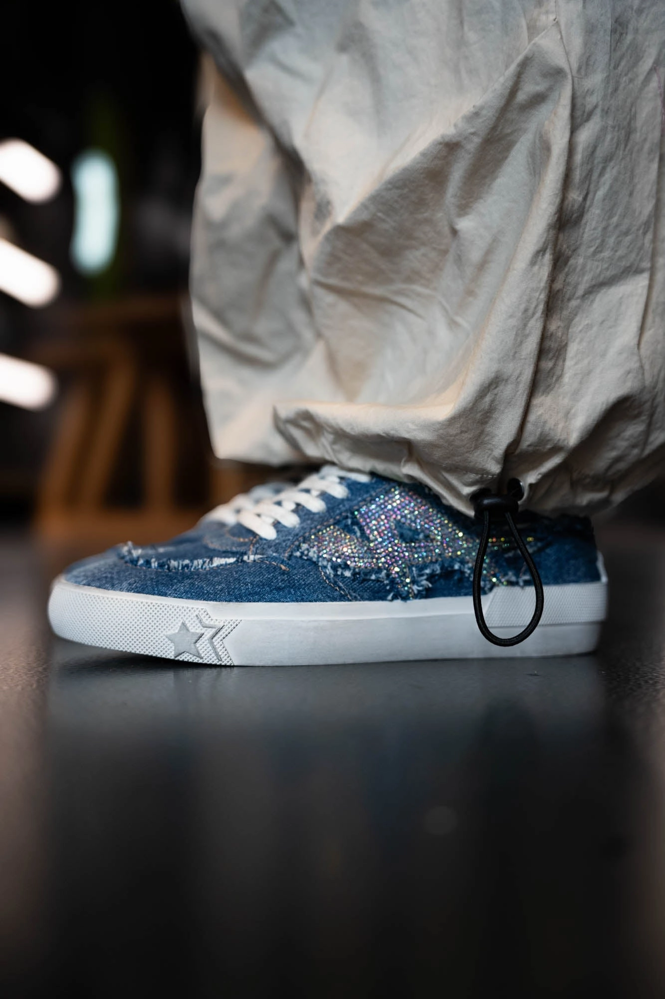 MALIBUSTBI01 Comboa washed denim dk.blue Defy All Day Sneaker