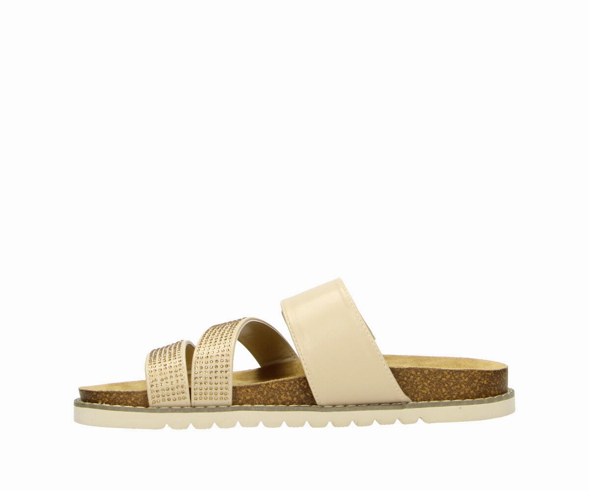 Marie in Taupe - Damen Kork - Sandalen Jeannot Sandalen