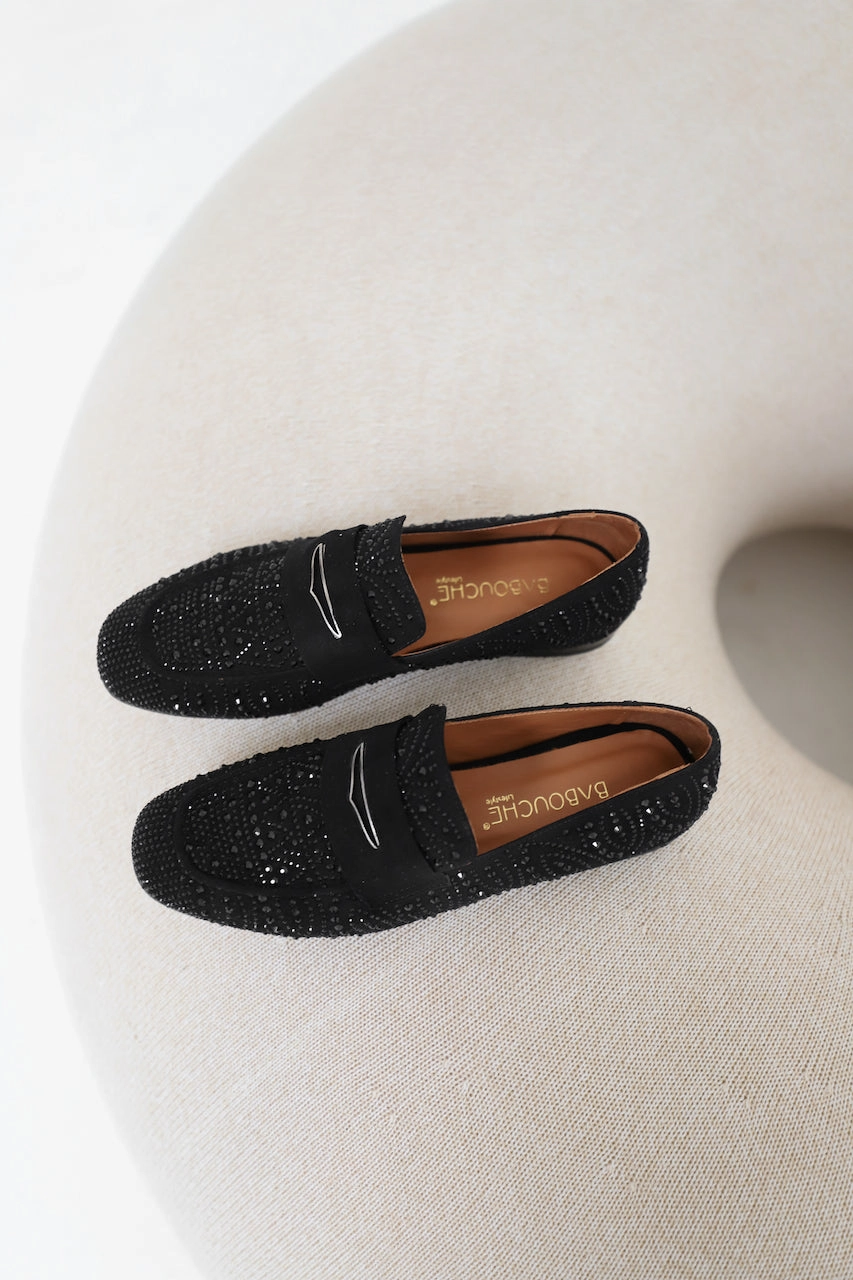 Marilou | Loafer Zwart Soft Leather Penny Loafers