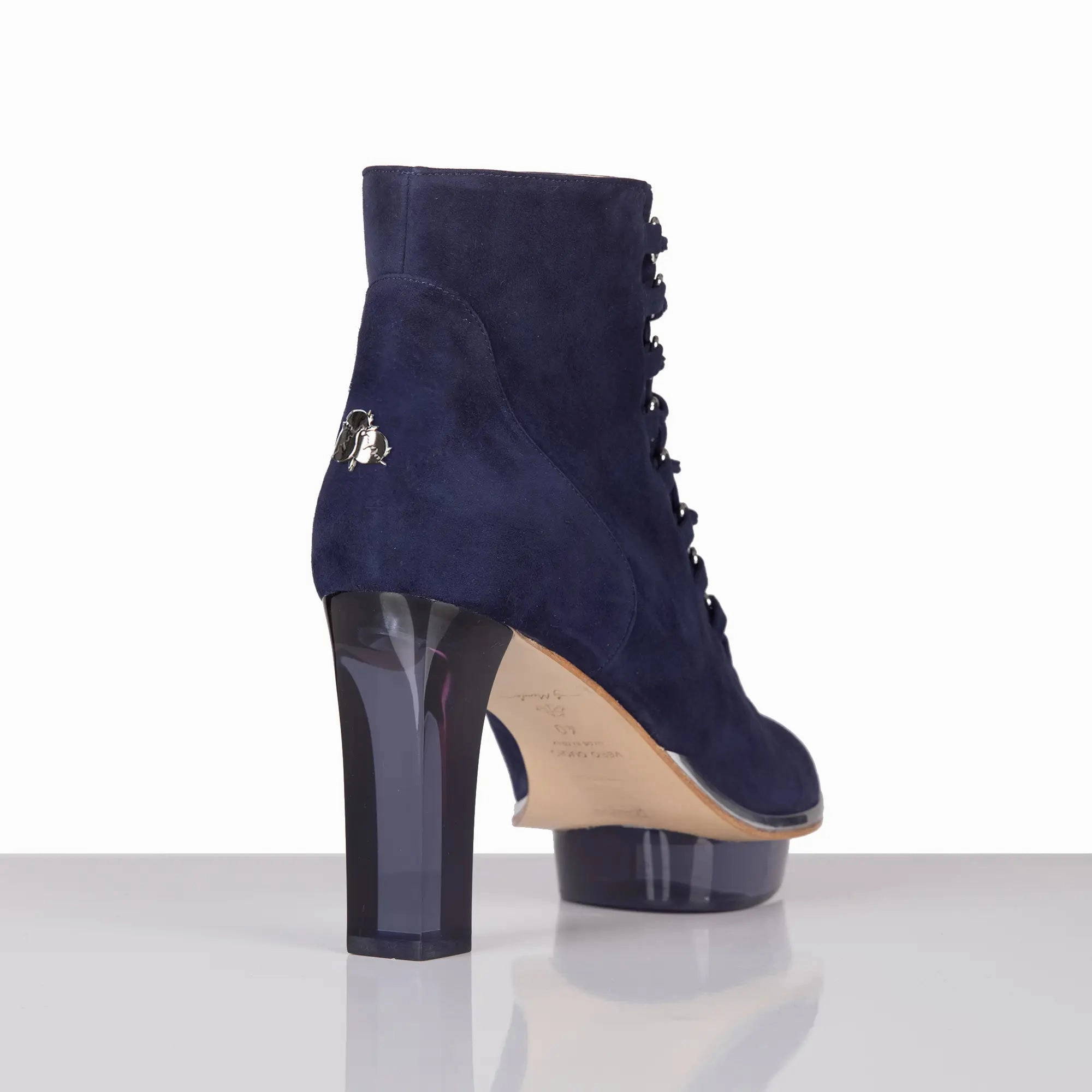 Suede Chelsea Ankle Boots MARINAS dunkelblaue Closetoes Stiefeletten