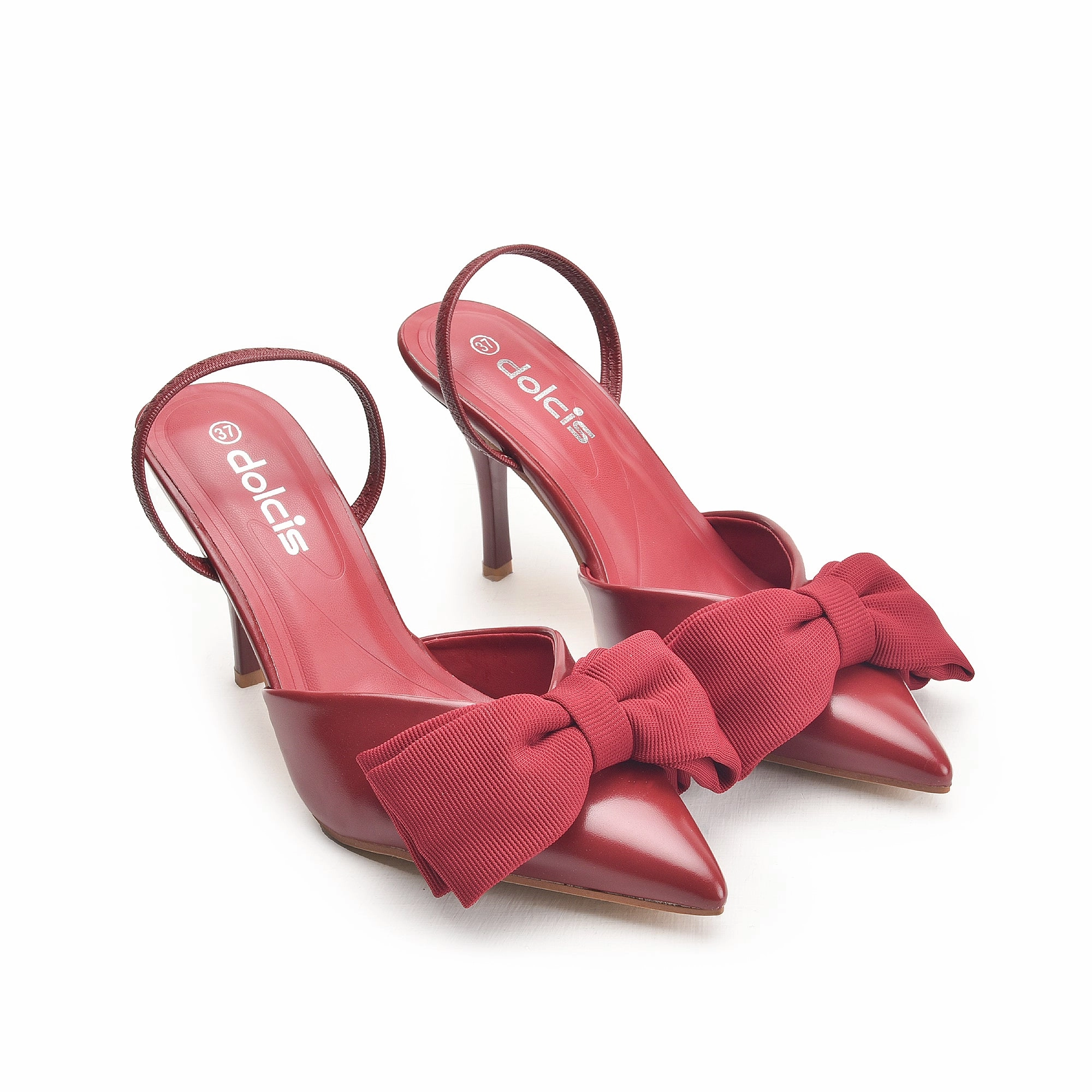 Maroon High Heels with Bow Detail | 497N-M Ultra High Heels Meaning
