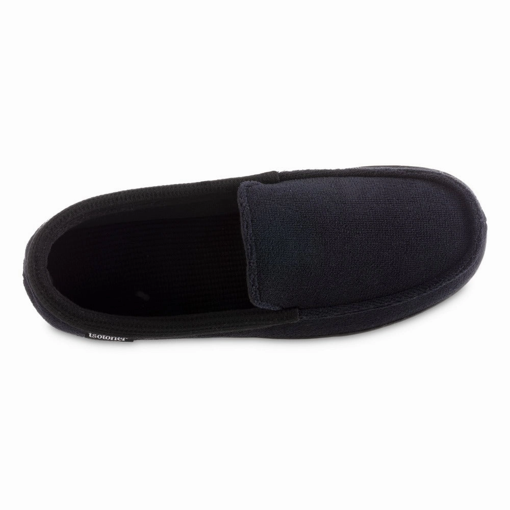 Loafers And Moccasins Men's Microterry and Waffle Texture Travis Loafer Slipper