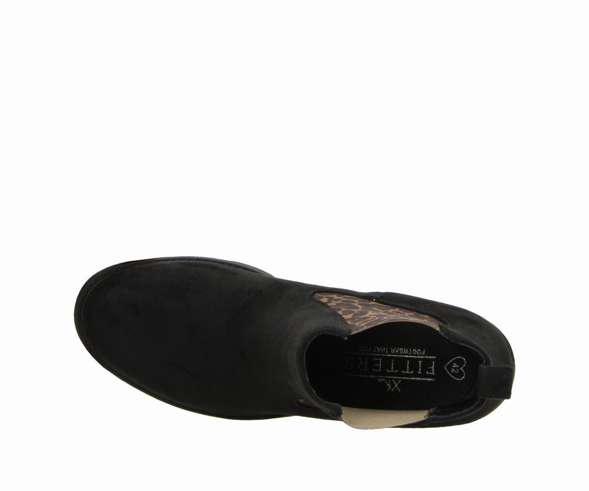 Hip Chelsea Boots Mena in schwarz-leopard - Damen Stiefelette