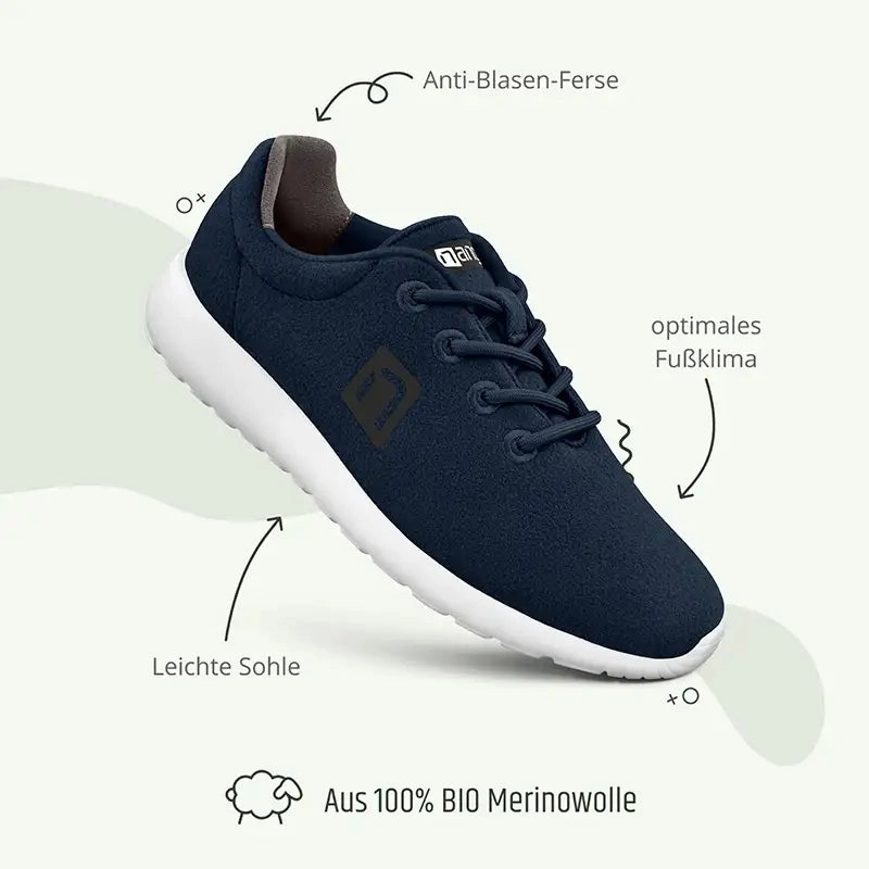 MERINO Sneaker Men - Blau Binks Sneaker