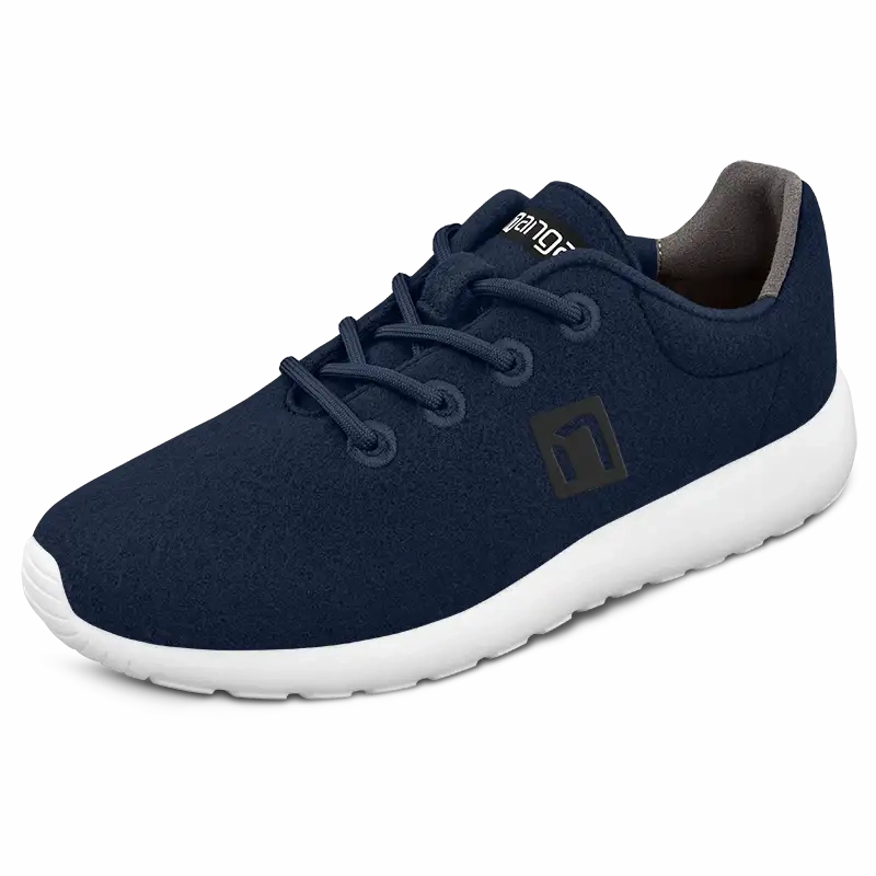 MERINO Sneaker Men - Blau Sneaker Mit Boa Verschluss