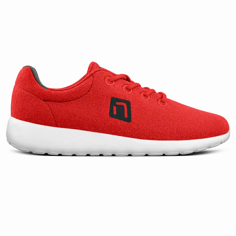 MERINO Sneaker Men - Rot Smart Casual Sneaker
