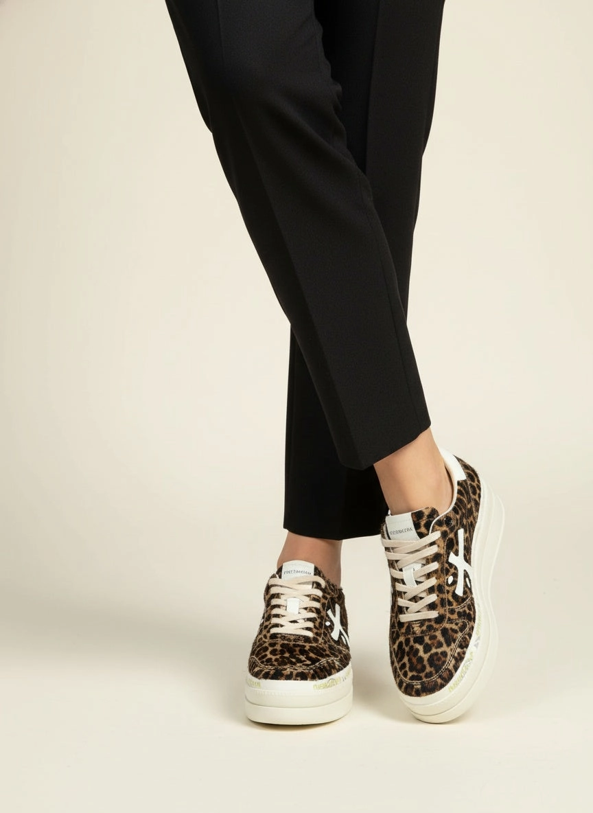 Micol VAR 7034 animalier leo Sneaker Shops London
