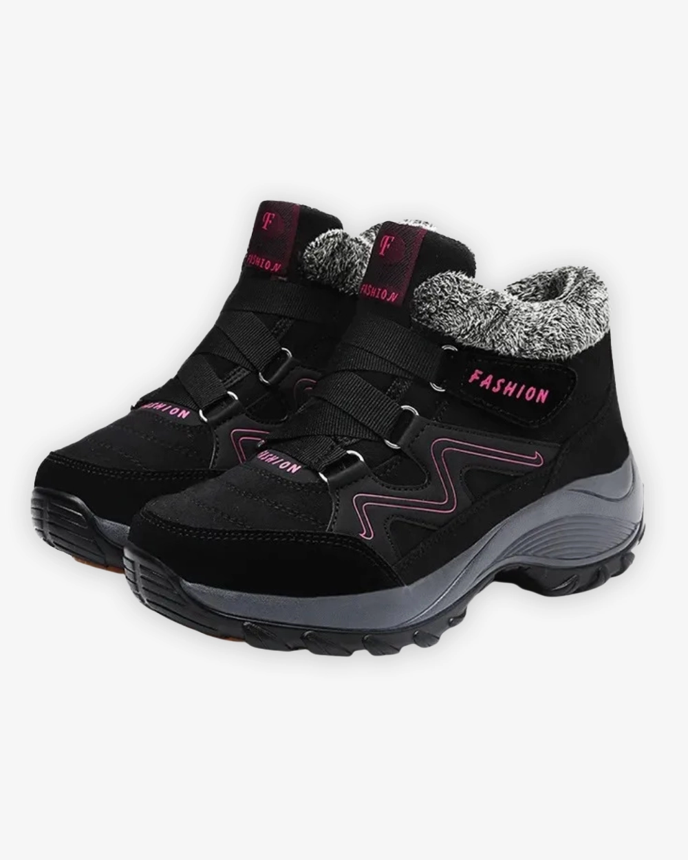 Mid-Cut Wanderschuhe mit ergonomischer Sohle und Warmfutter High Heels Velvet