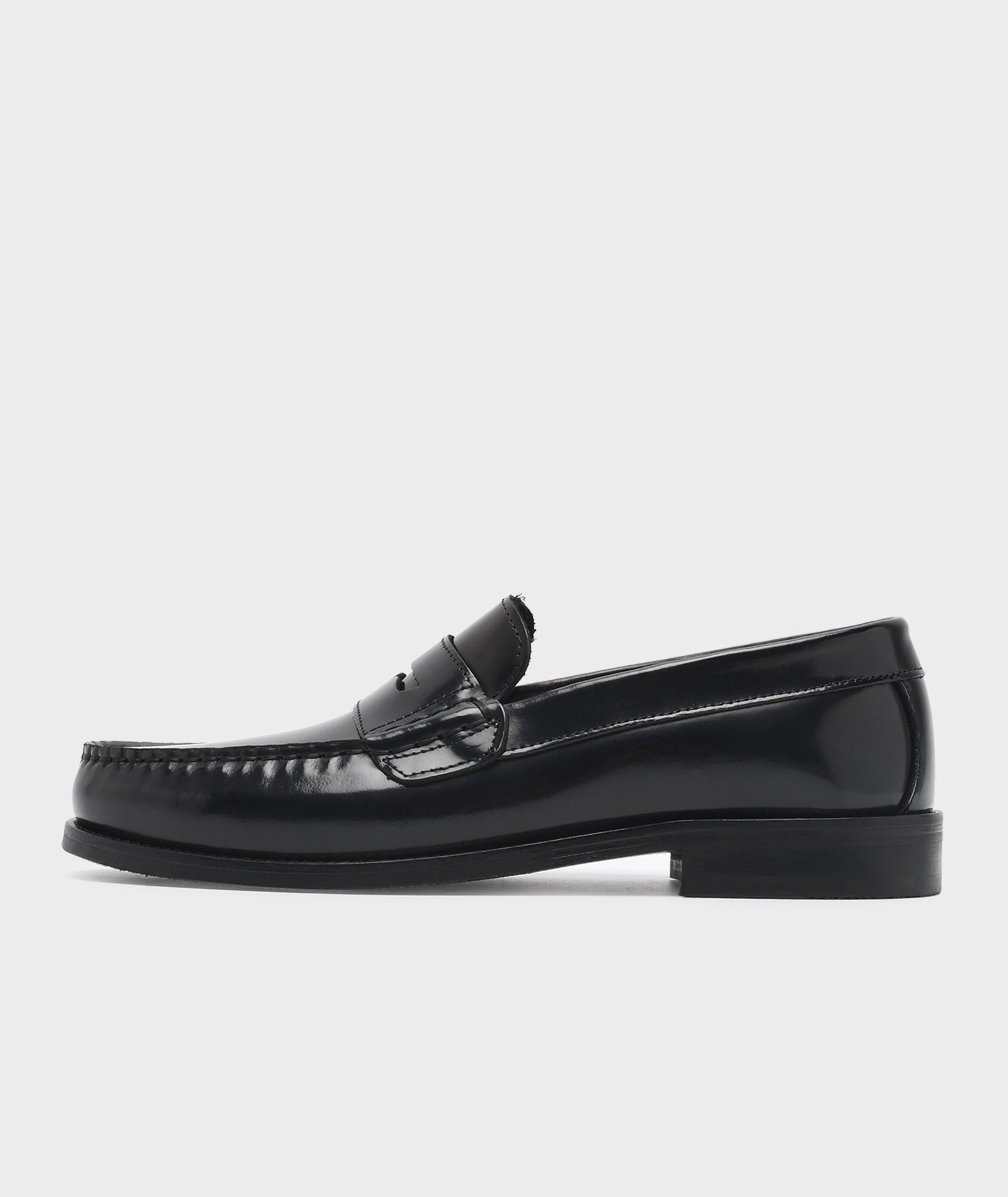 Miles Penny Loafer - Black Polido Loafers Size Up Or Down