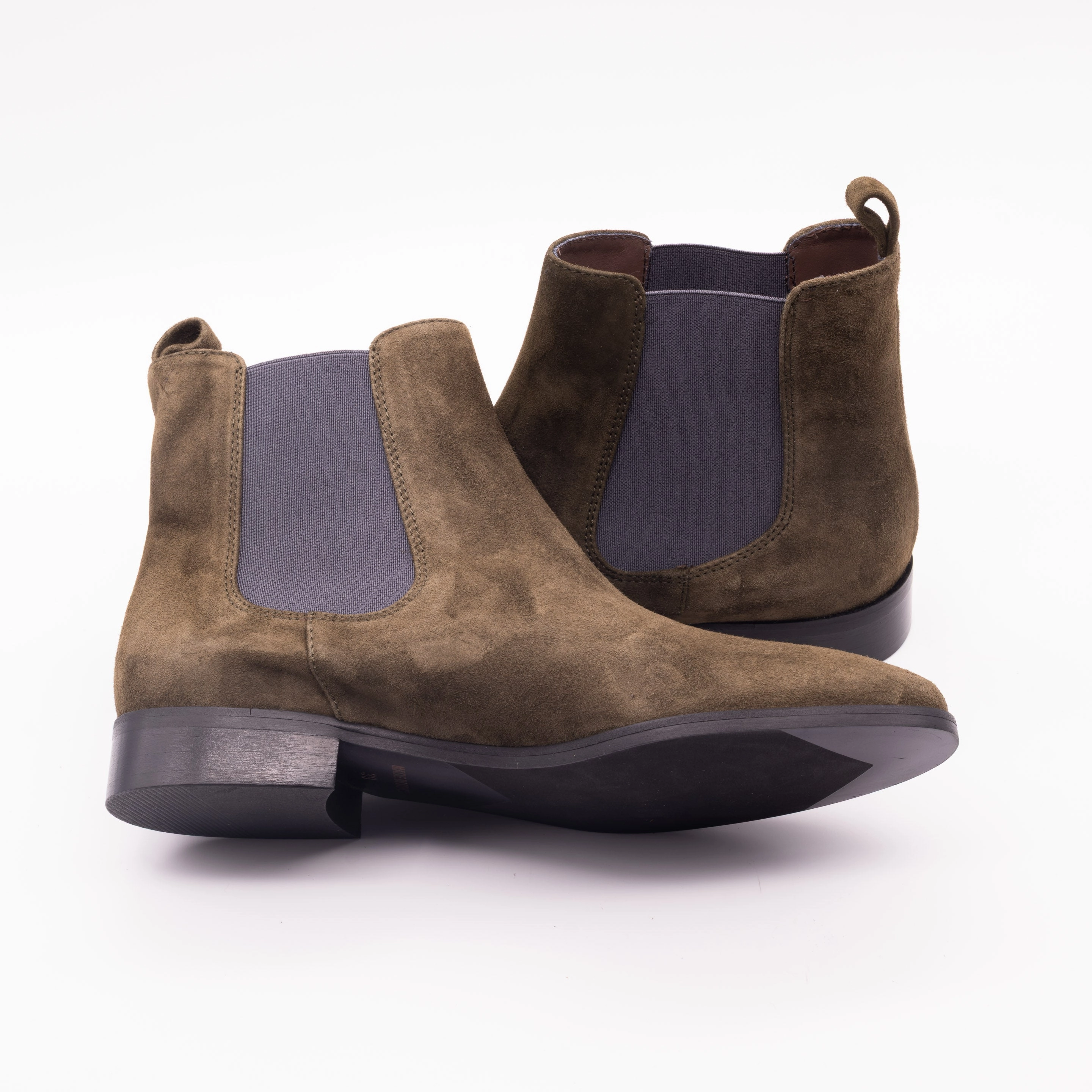 Chelsea Boot With Arch Support Mility mit taubenblauen Gummi
