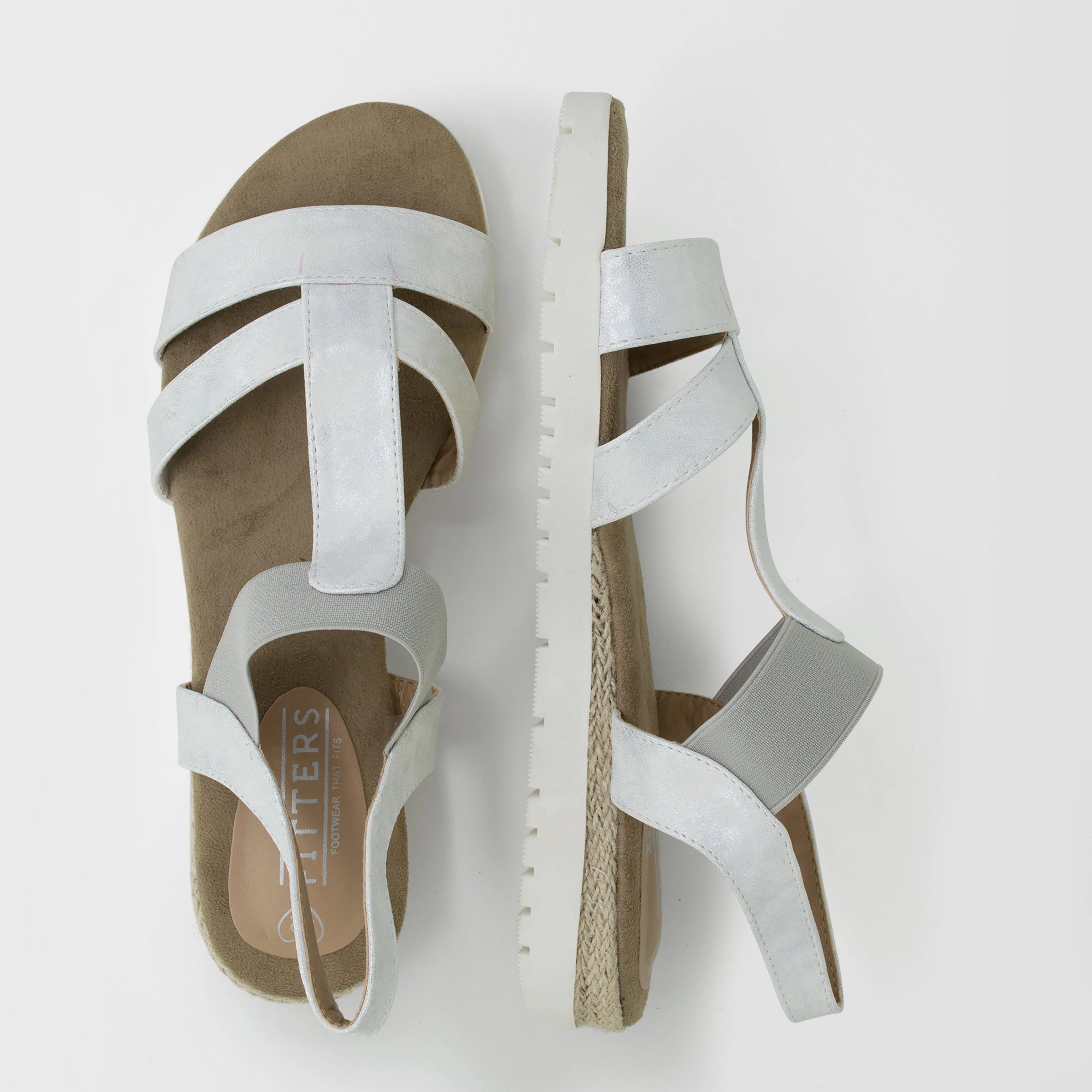 Sandalen Rückenschonend Miri in silber - Damen Sandale